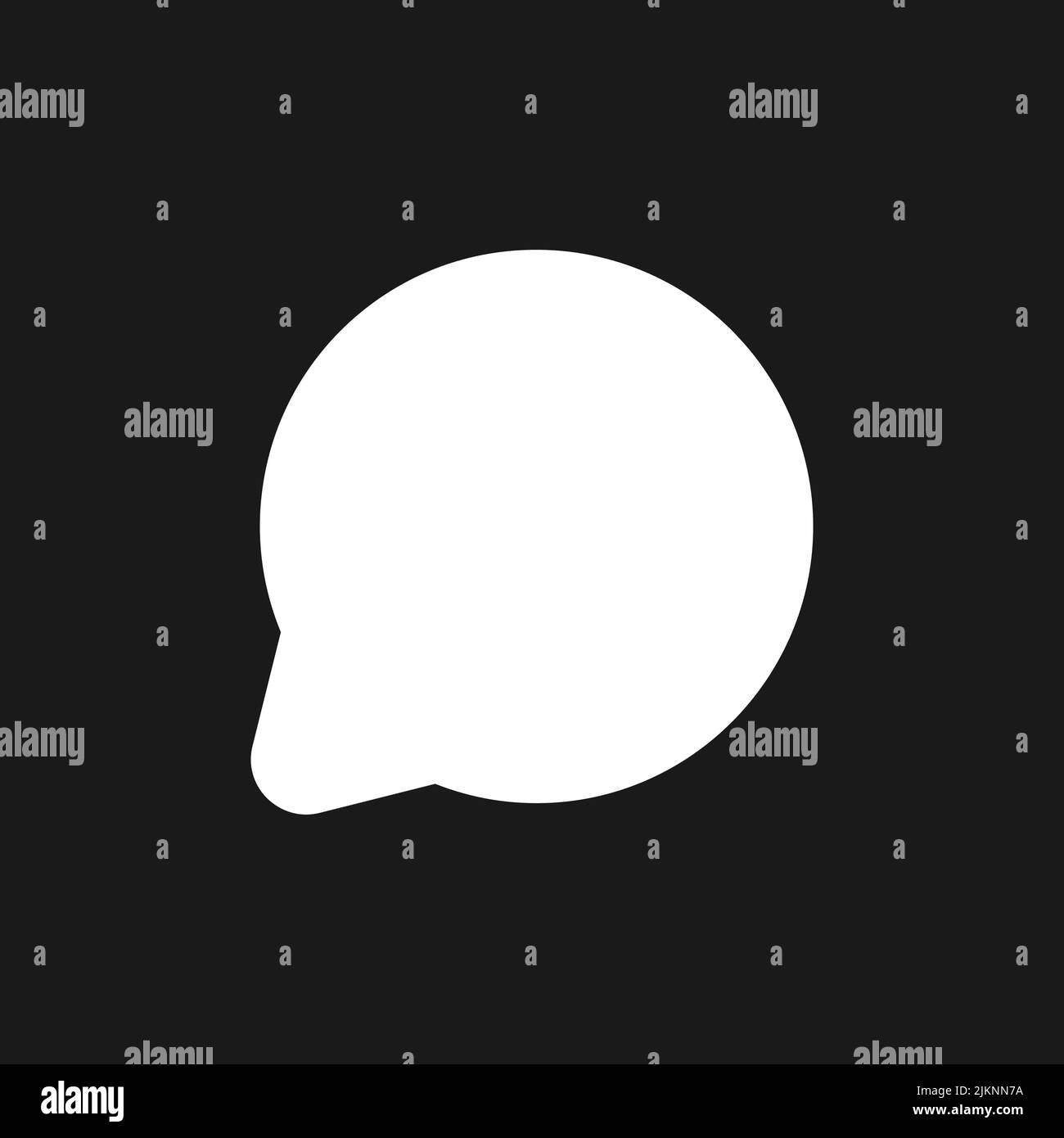 Comment dark mode glyph ui icon Stock Vector