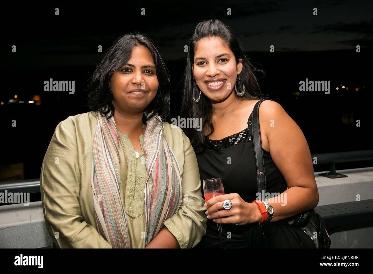 Johannesburg, South Africa - January 28, 2015: Diverse Glamorous guests at indoor media event Stock Photo