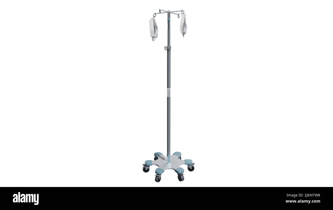 IV pole, illustration Stock Photo Alamy