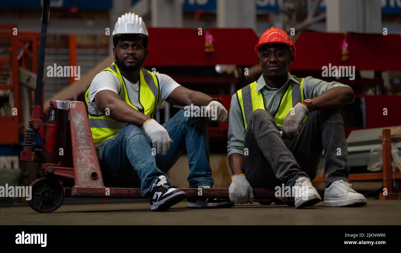 Diverse Team of Workers use Hand Pallet Truck Start Loading in ...