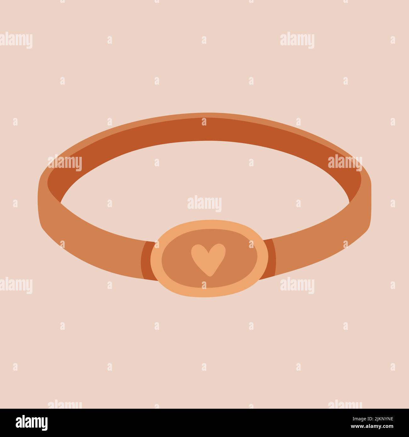 Cute golden ring Stock Vector