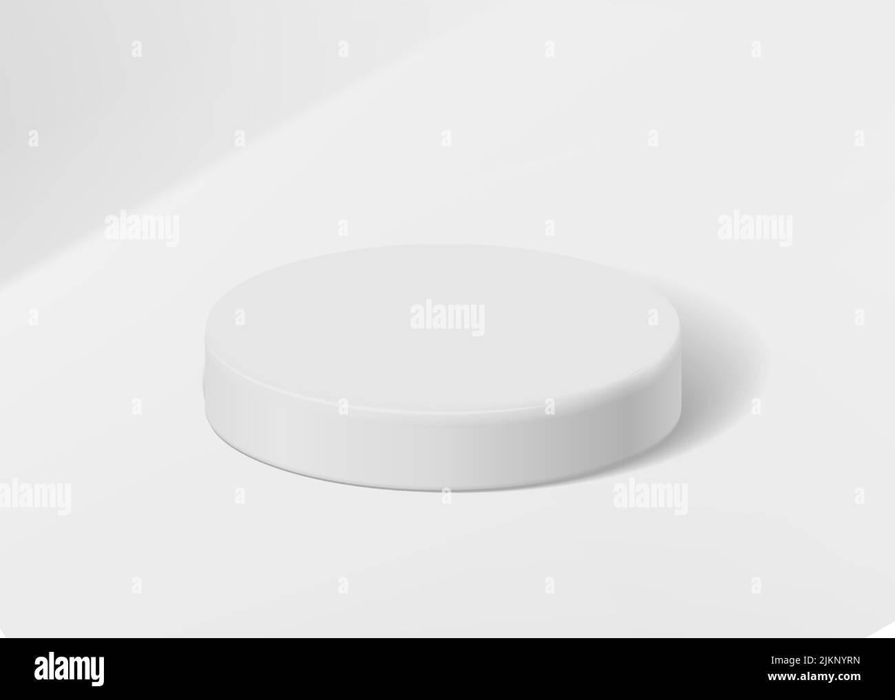 White podium background mock up for cosmetic product presentation ...