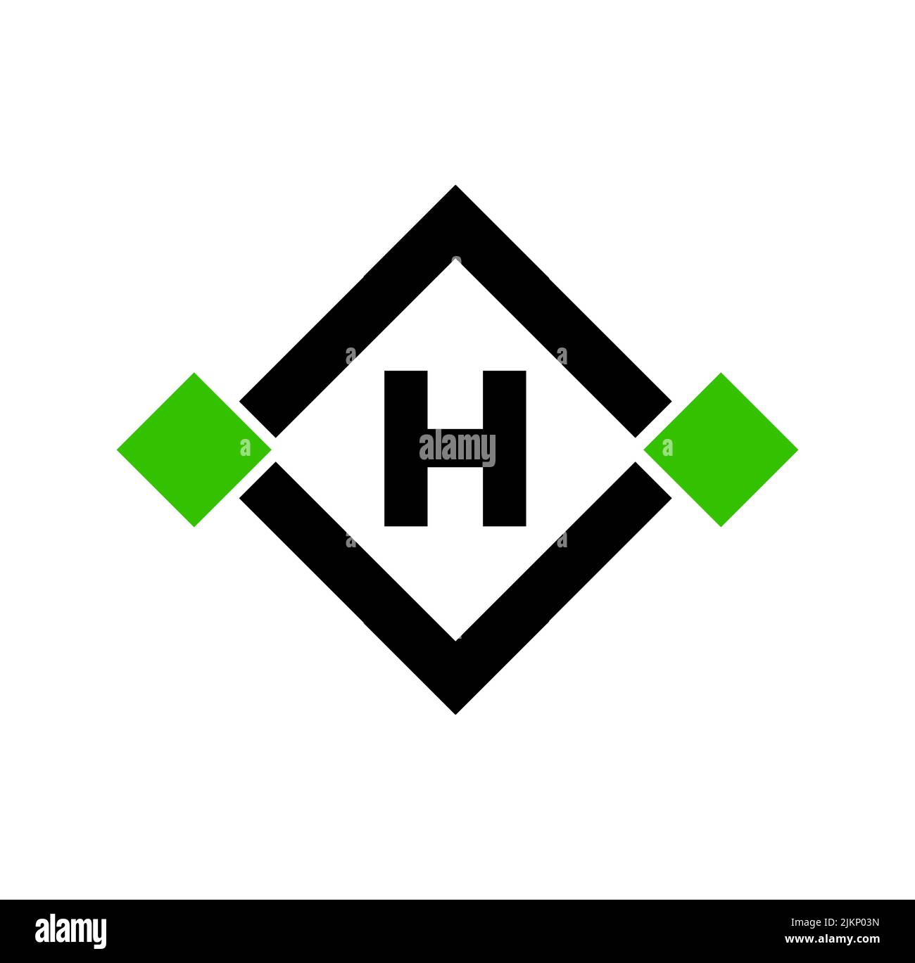 a-vector-illustration-idea-with-the-letter-h-in-a-square-against-the