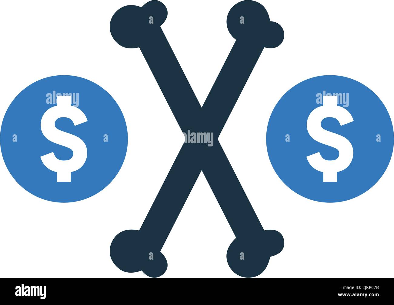 Problem, bankrupt, money icon - Vector EPS file. Perfect use for print ...