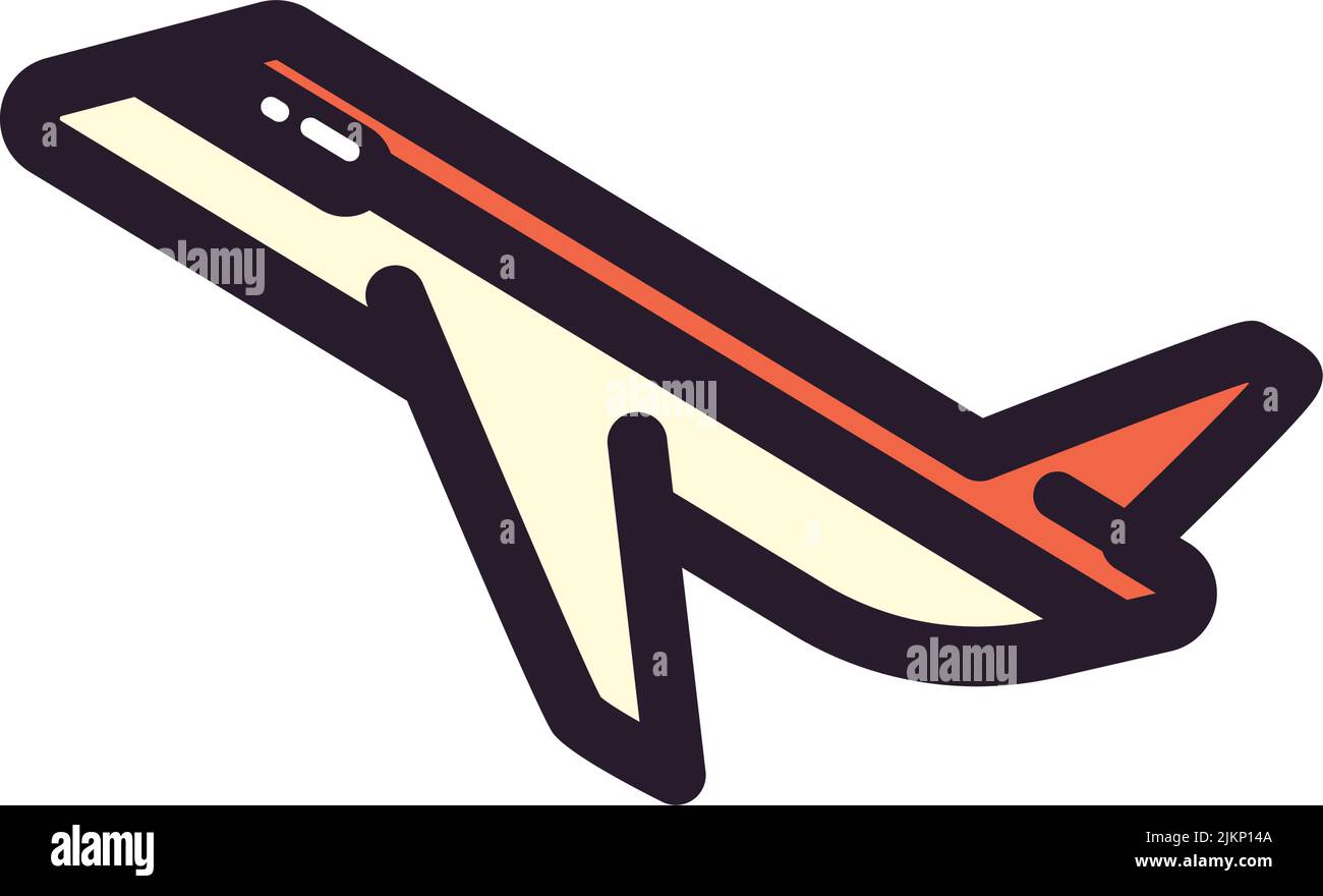 flat airplane illustration Stock Vector Image & Art - Alamy