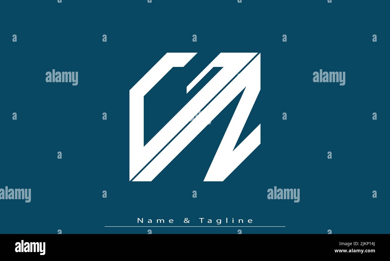 Alphabet letters Initials Monogram logo GZ , ZG Stock Vector