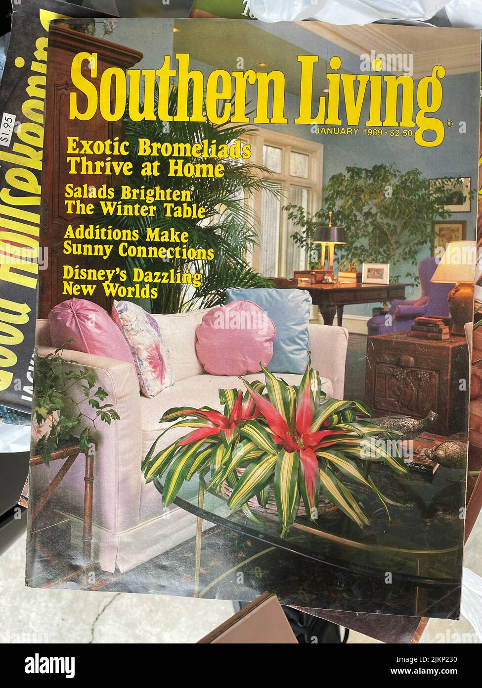 The cover of Southern Living magazine January 1989 Stock Photo Alamy