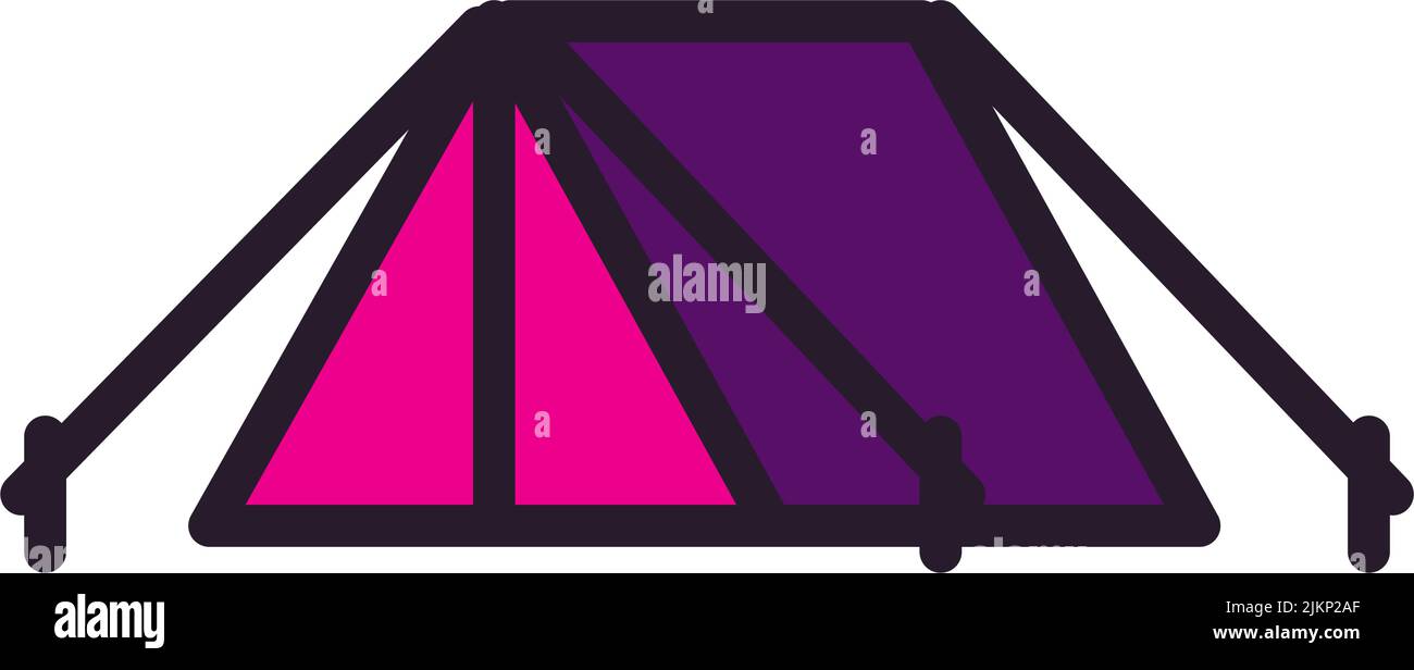 flat tent illustration Stock Vector Image & Art - Alamy