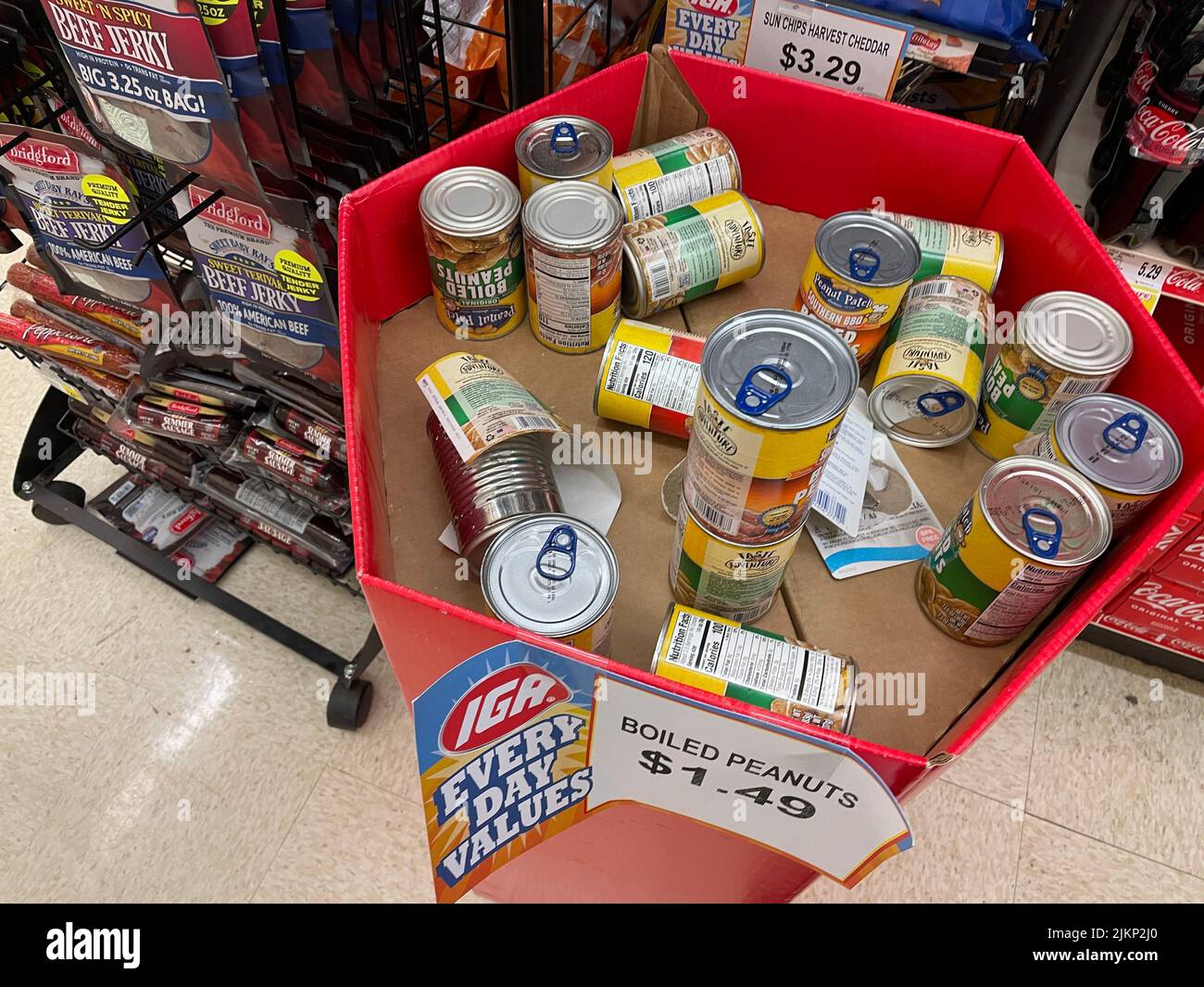 IGA retail grocery store interior Stock Photo Alamy