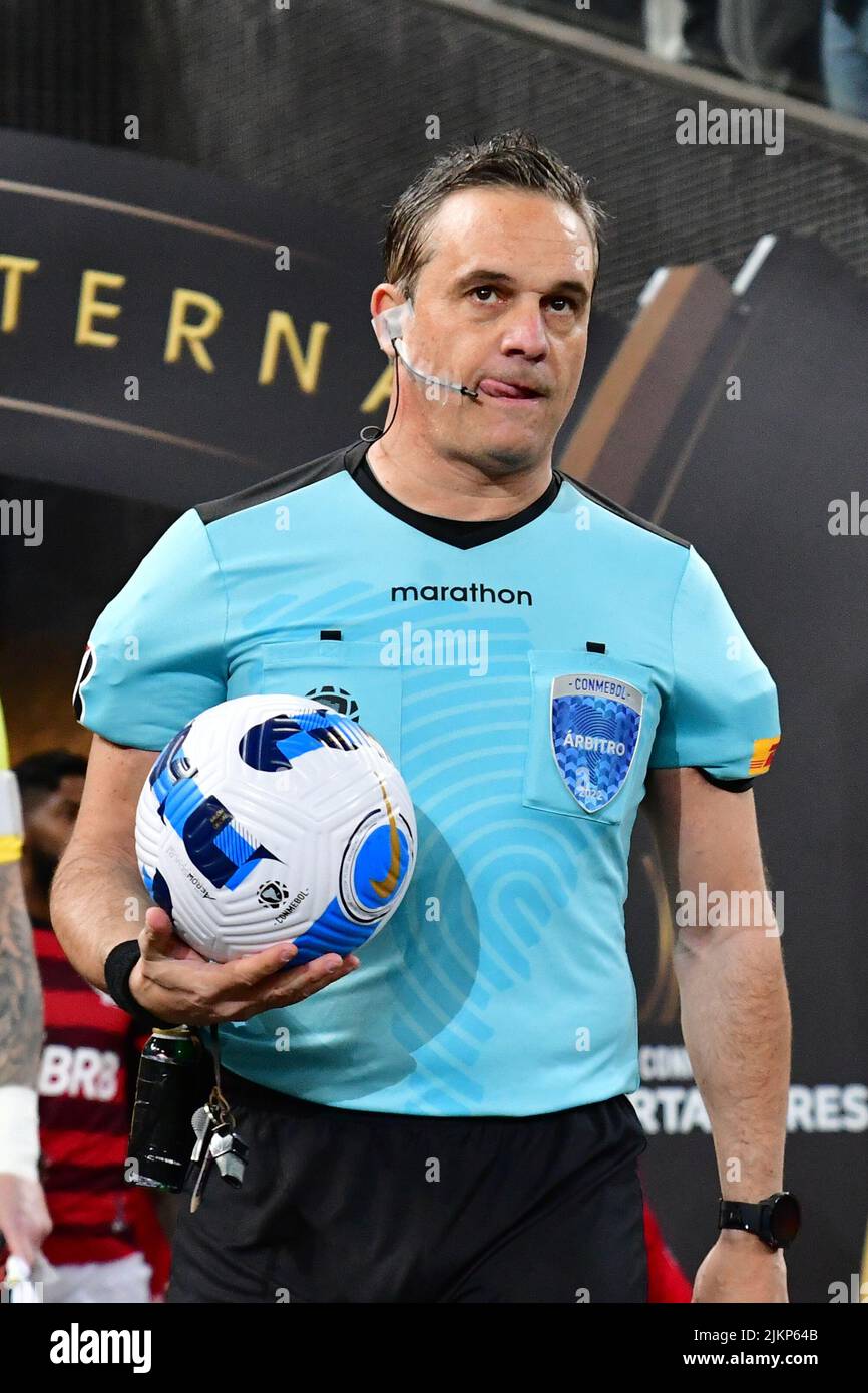 SÃO PAULO, BRAZIL - AUGUST 2: Argentine referee Patricio Loustau before the match between Corinthians and Flamengo during Copa CONMEBOL Libertadores at Neo Química Arena on August 2, 2022 in São Paulo, BRAZIL. (Photo by Leandro Bernardes/PxImages) Credit: Px Images/Alamy Live News Stock Photo