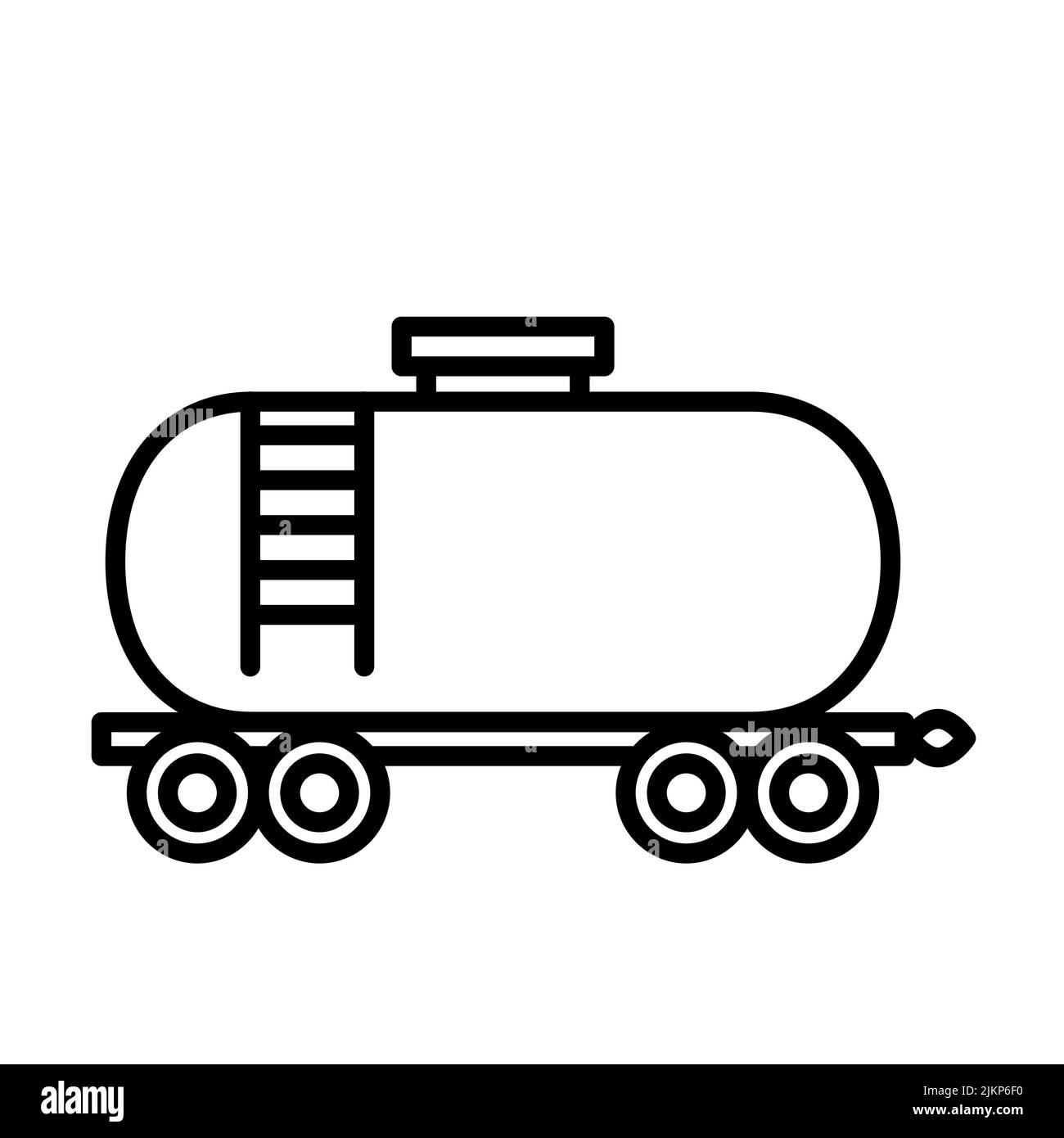 Storage and transportation of oil in tanks by rail. Energy concept. Stock Vector