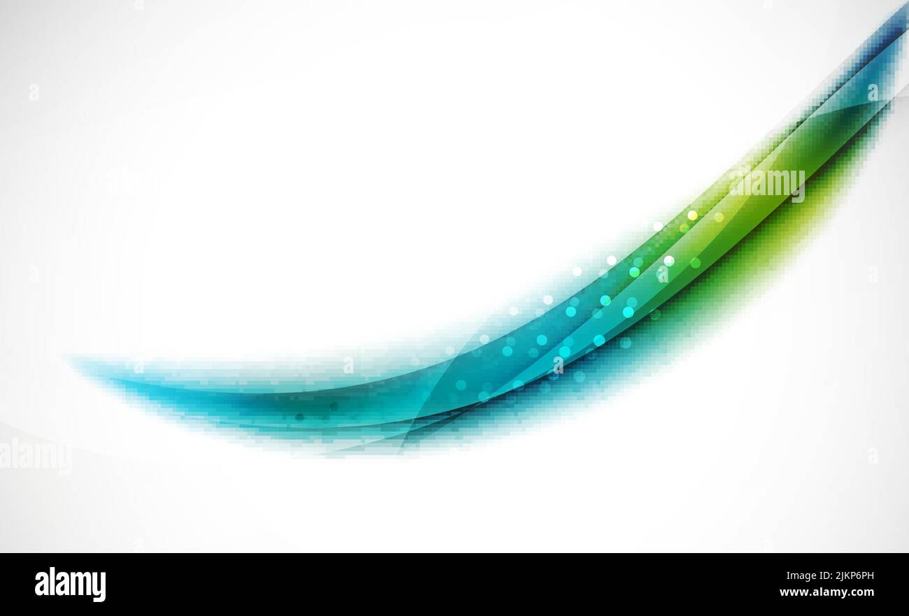 3d colorful wave line, abstract background with light and shadow effects. Wavy pattern, layout Stock Vector