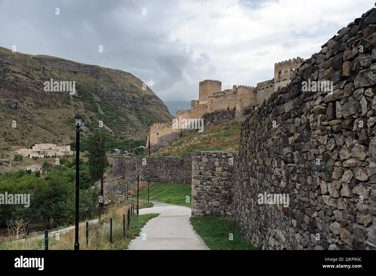 Khertvisi fortress on mountain. It is one of the oldest fortresses in  Georgia Stock Photo - Alamy