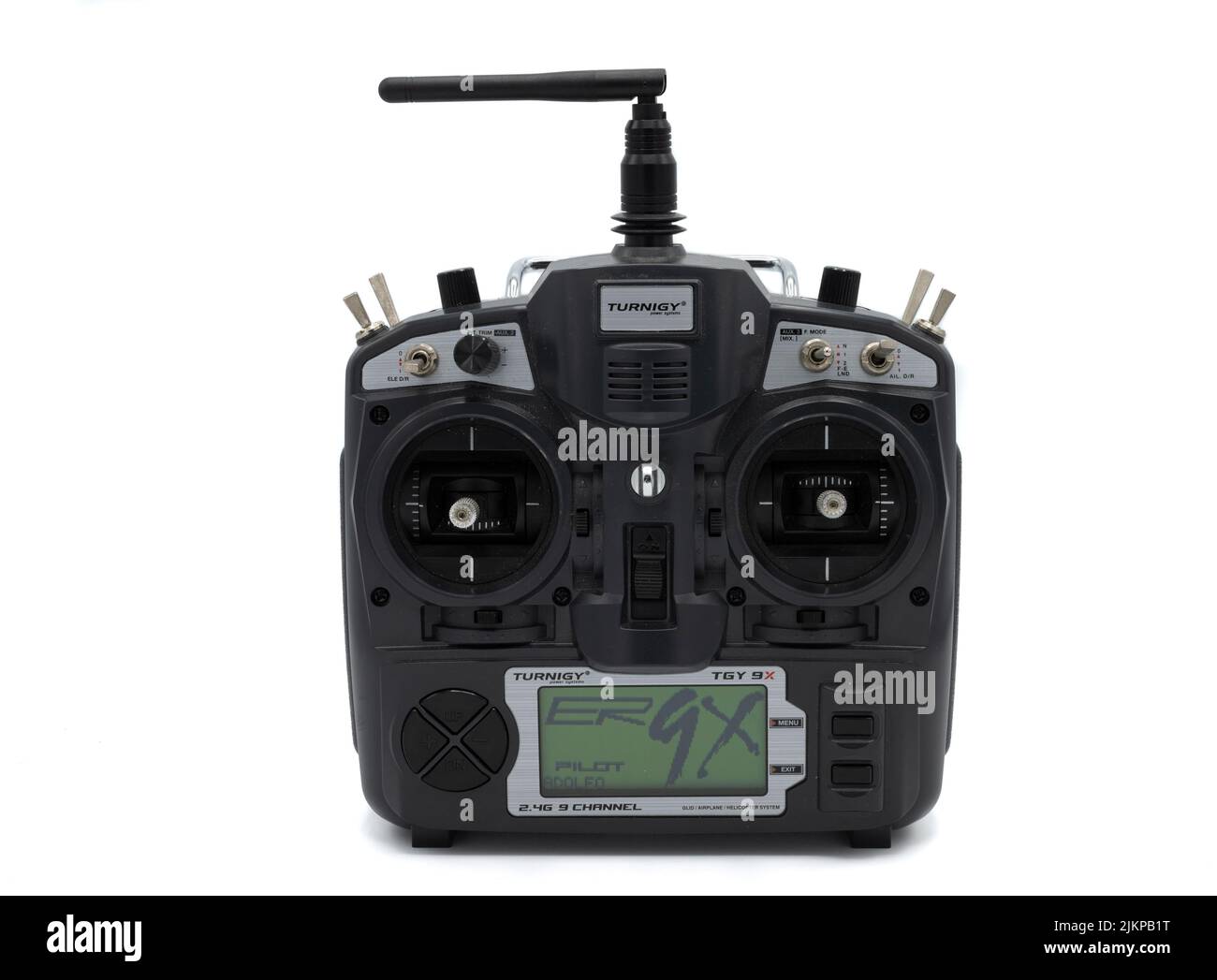 Classic style radio control aircraft remote control Stock Photo Alamy