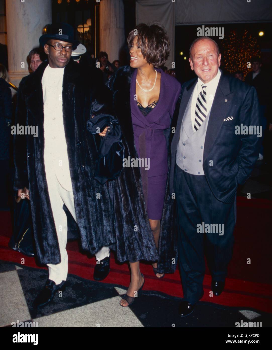 Bobby Brown, Whitney Houston and Clive Davis attend Clive Davis' Annual