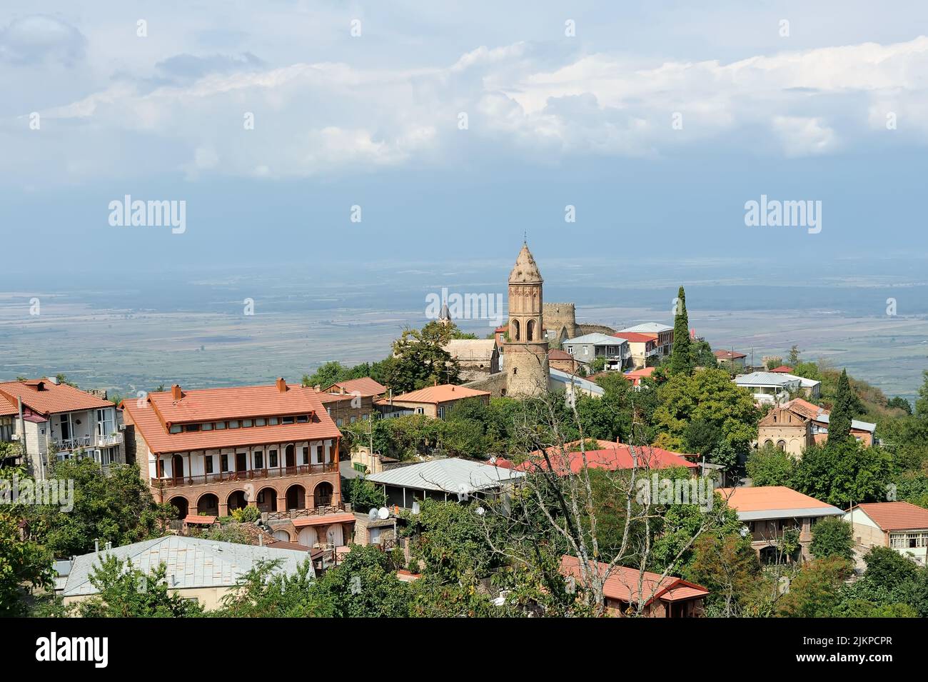 Signagi overlooking the Alazani Valley in Georgia Stock Photo - Alamy
