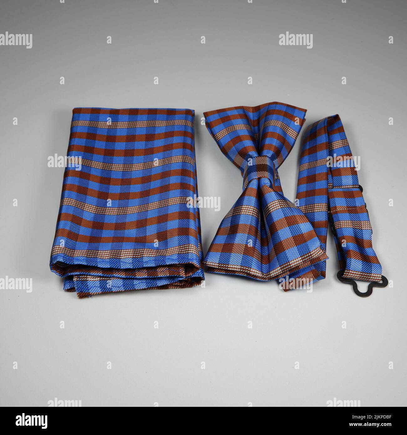 A bow tie set isolated on white background Stock Photo - Alamy