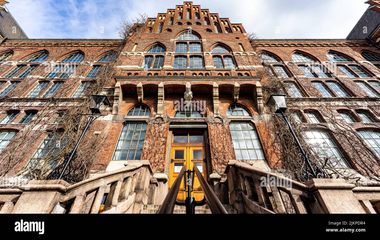 A low angle of an architectural building in Lund Sweden Stock Photo Alamy