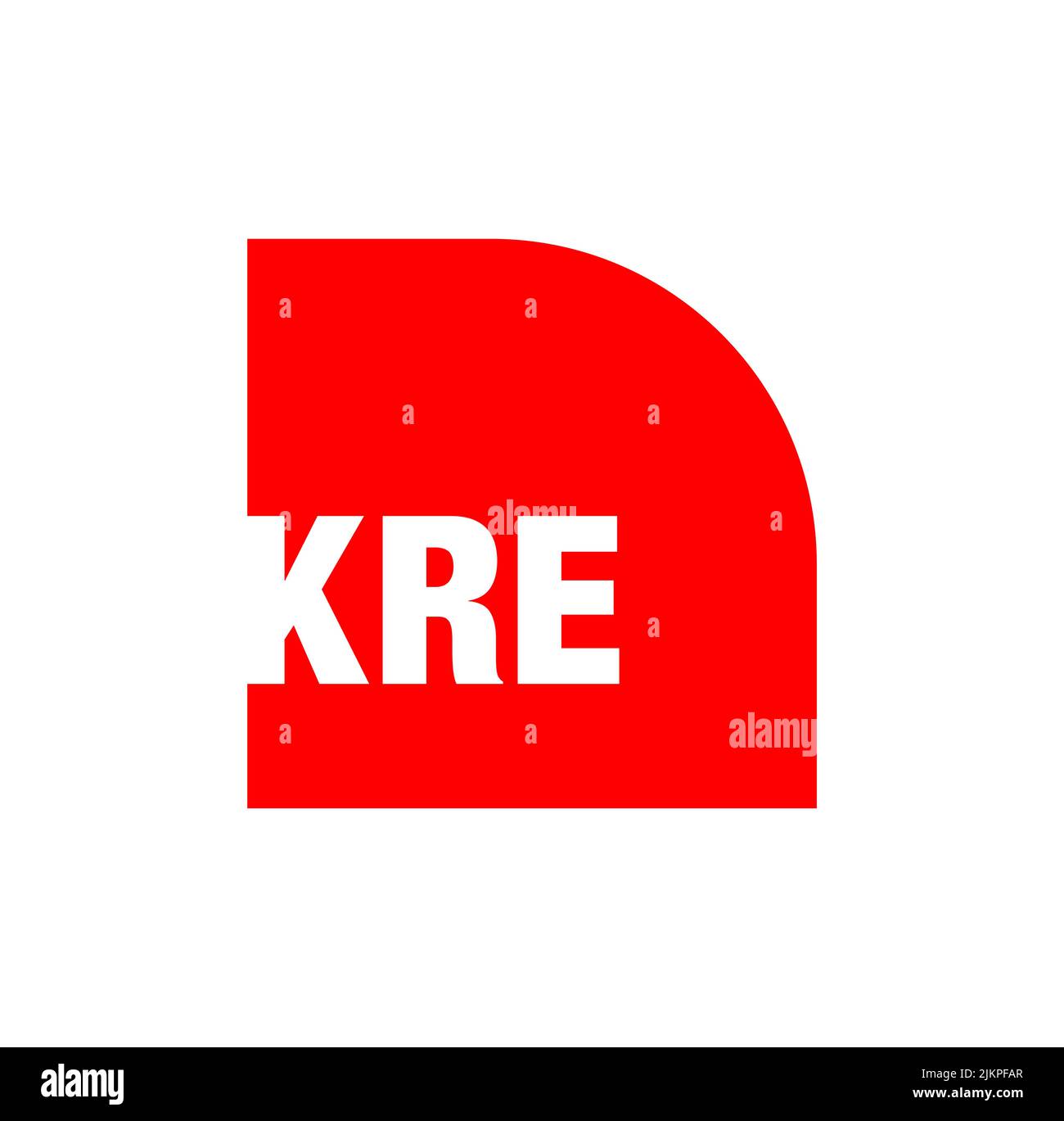 A company or a brand logo of the abbreviation KRE Stock Vector Image ...