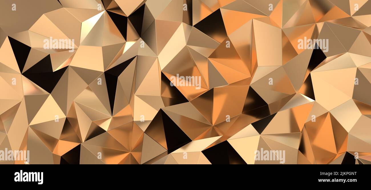 An abstract mosaic polygon background Stock Photo