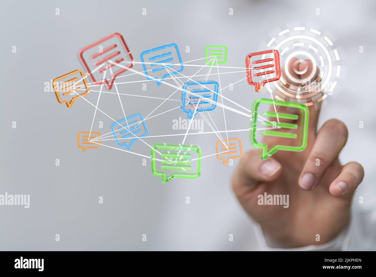 The 3D rendering of email technology concept Stock Photo - Alamy