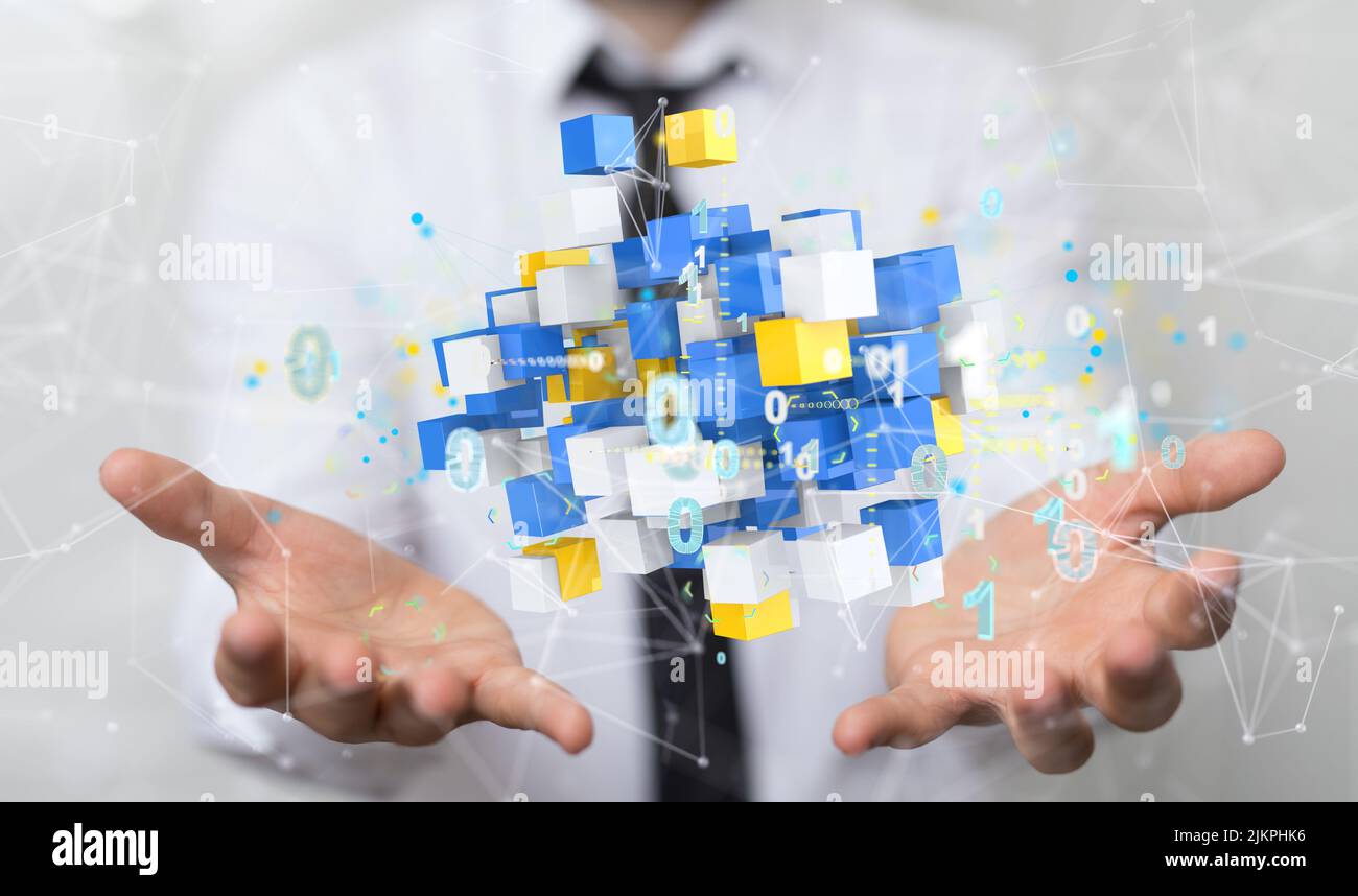 Actionable Analytics Connecting people on the internet Stock Photo