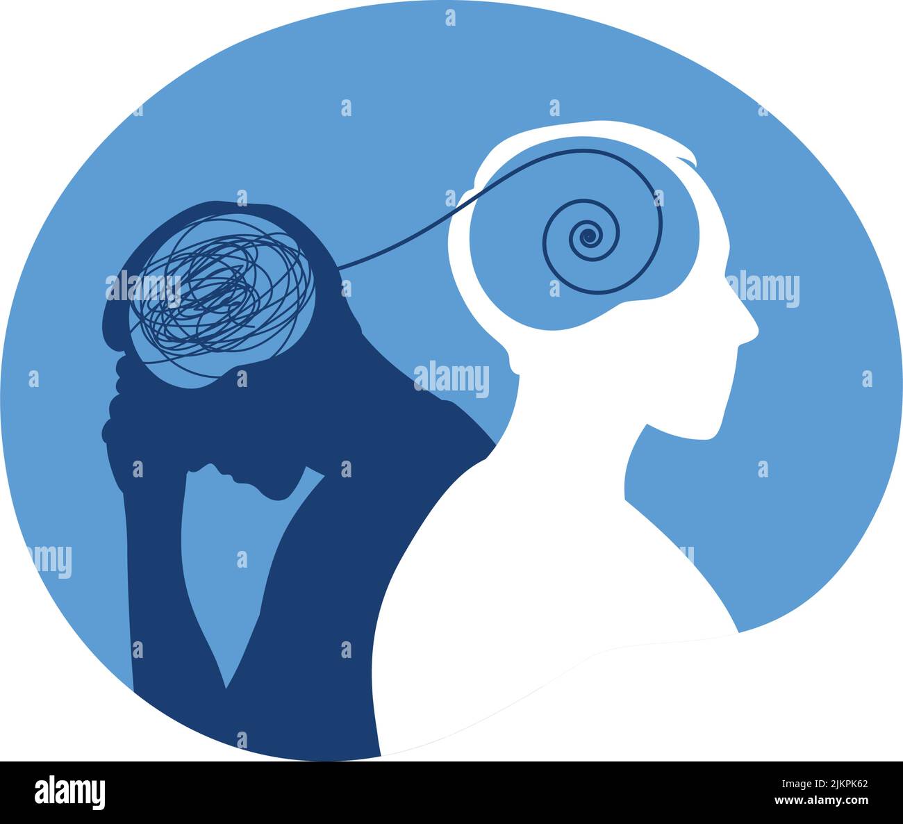 Bipolar disorder mind mental concept Mood disorder Dual personality