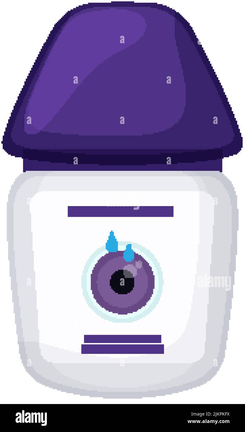 bottle eye drop cartoon vector illustration Stock Vector Image & Art