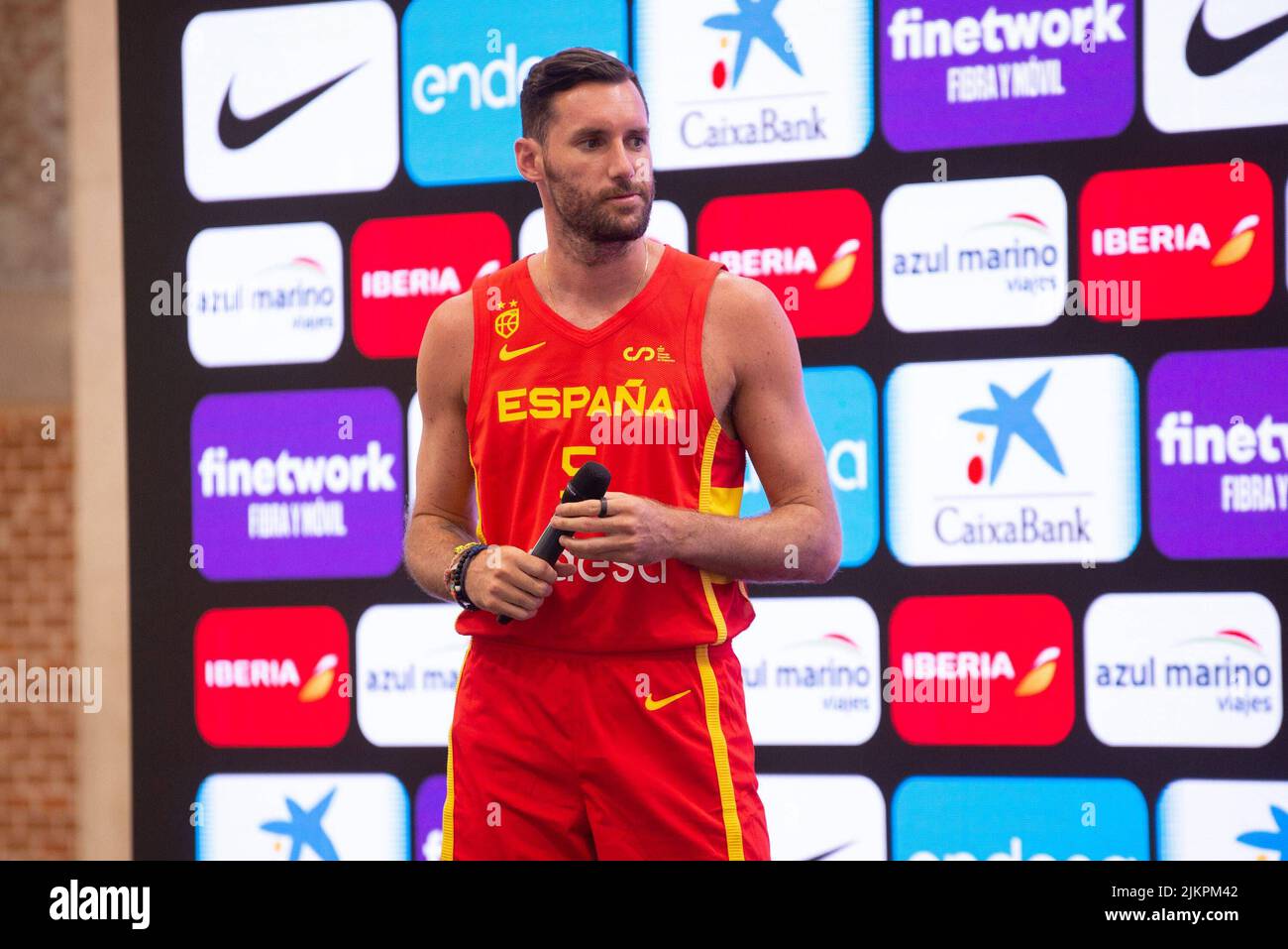 Presentation in Madrid of the Spanish basketball team that will go to