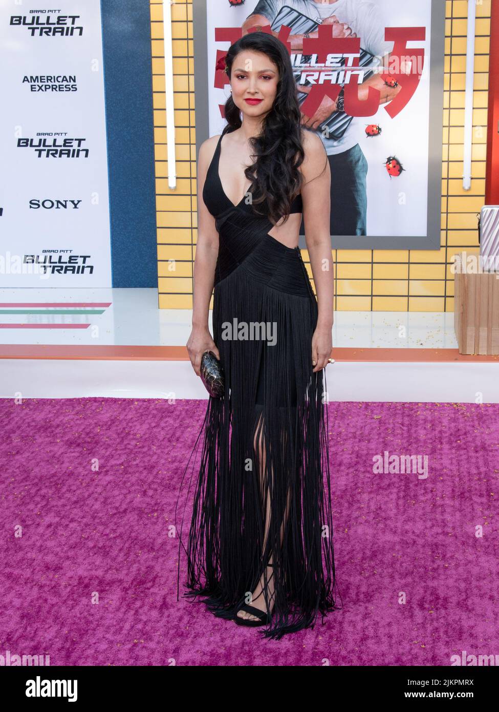 August 1, 2022, Westwood, California, USA: Andrea MuÃ±oz attends the Los Angeles Premiere Of Columbia Pictures' ''Bullet Train' (Credit Image: © Billy Bennight/ZUMA Press Wire) Stock Photo