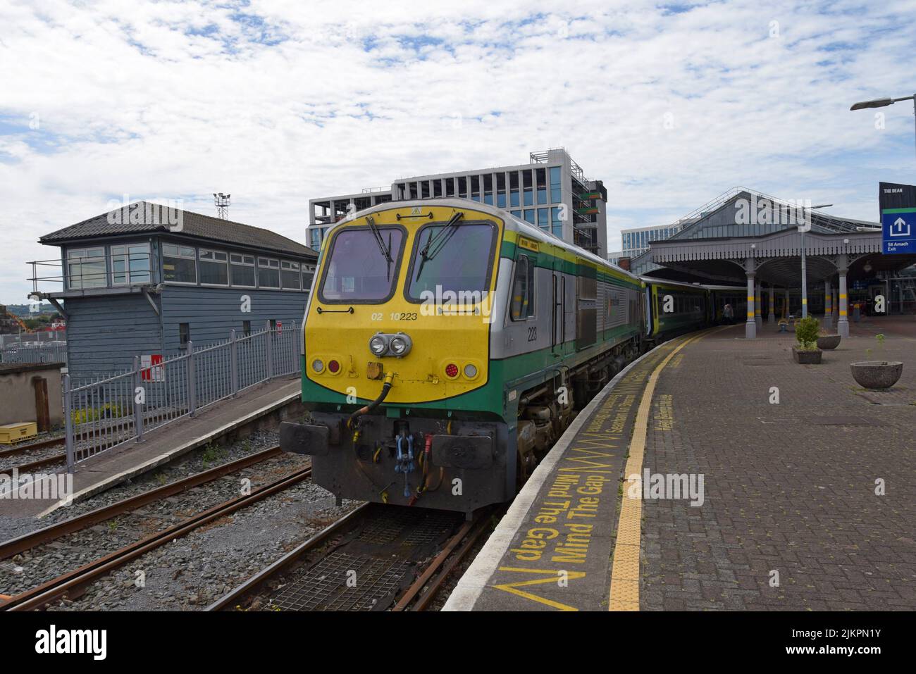 An Irish Railways 201 Class express passenger at Cork Kent Railway Station, Coounty