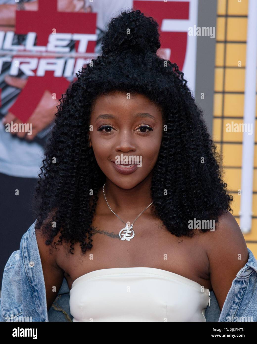 August 1, 2022, Westwood, California, USA: Thuso Mbedu attends the Los Angeles Premiere Of Columbia Pictures' ''Bullet Train' (Credit Image: © Billy Bennight/ZUMA Press Wire) Stock Photo
