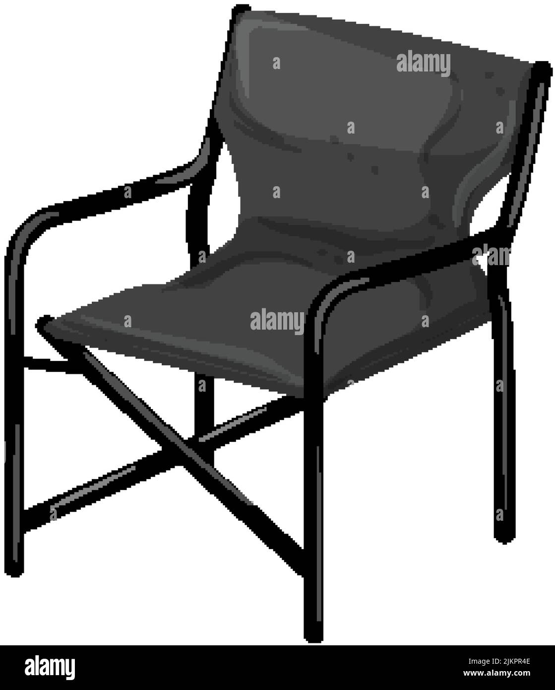 camp folding chair cartoon vector illustration Stock Vector