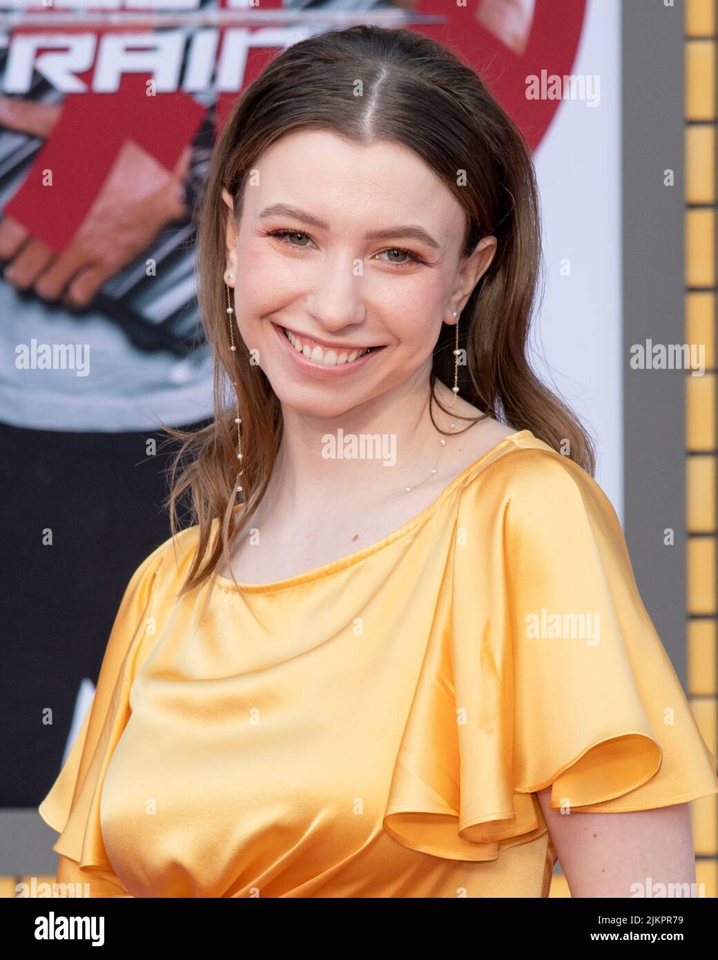 August 1, 2022, Westwood, California, USA: Katelyn Nacon attends the Los Angeles Premiere Of Columbia Pictures' ''Bullet Train' (Credit Image: © Billy Bennight/ZUMA Press Wire) Stock Photo