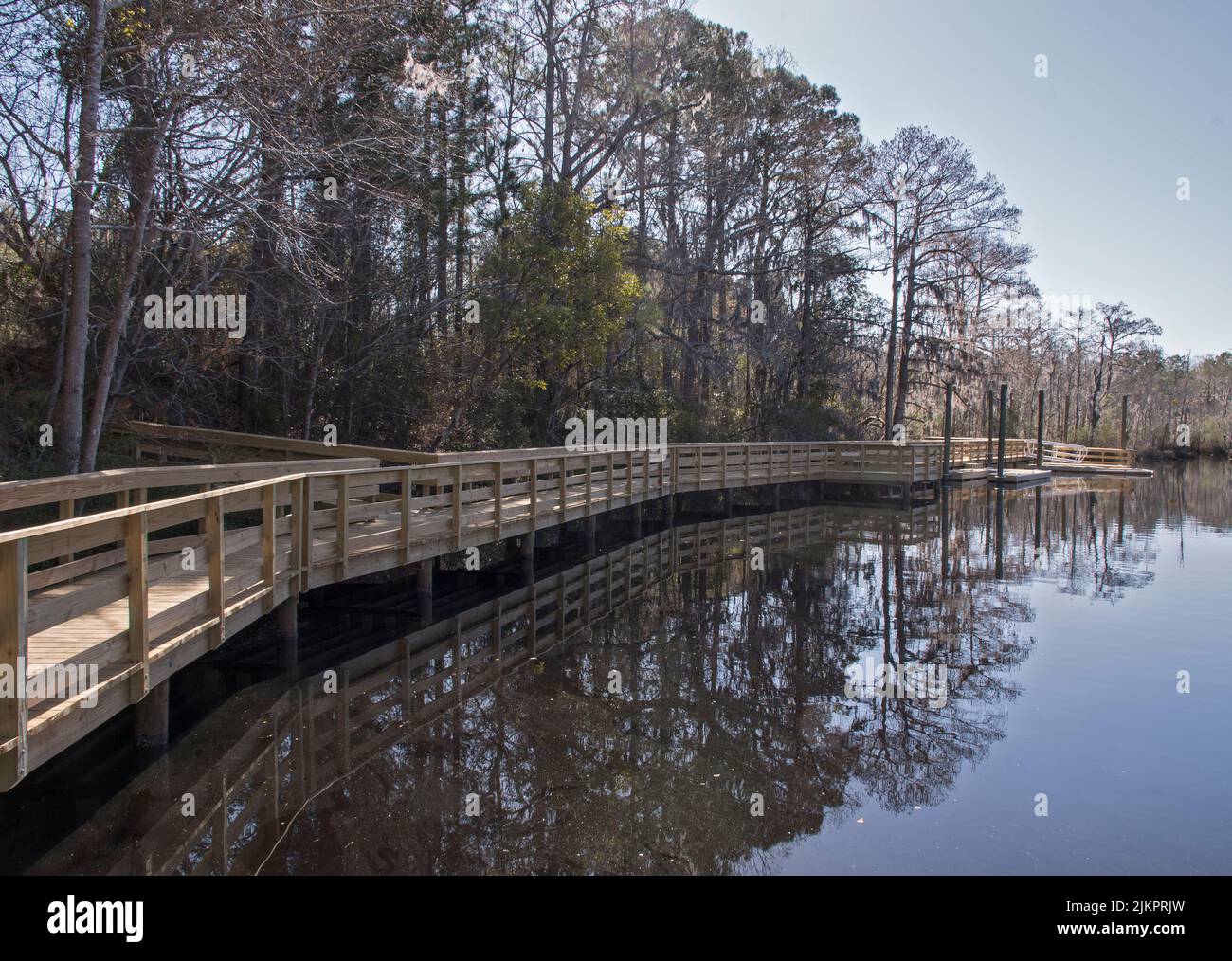 A special Kayak launching facility located inside Creekside Park in New Bern,North Carolina