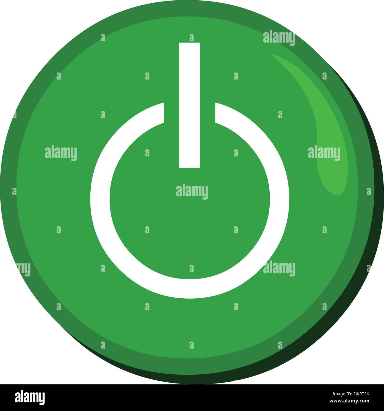 Vector illustration of a circular button on stock vector image art