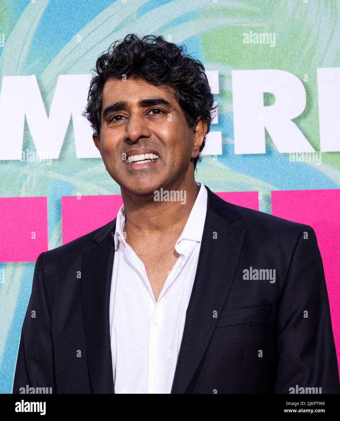 Director Jay Chandrasekhar arrives for the world premiere of Easter Sunday, at the Chinese Theatre in Hollywood, Los Angeles, California, U.S., August 2, 2022. REUTERS/Aude Guerrucci Stock Photo