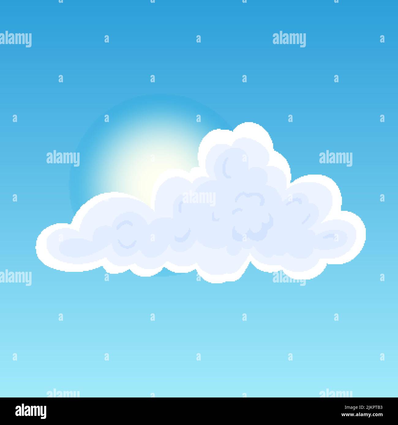 fluffy cloud cartoon vector Stock Vector Image & Art - Alamy