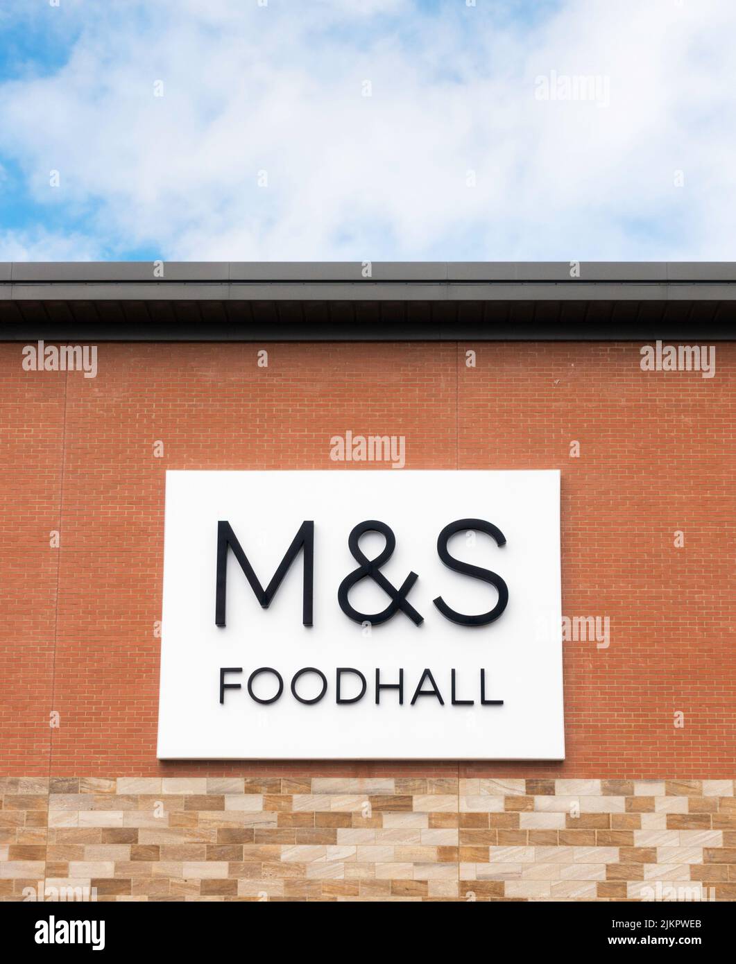 M&S Foodhall logo England, UK Stock Photo