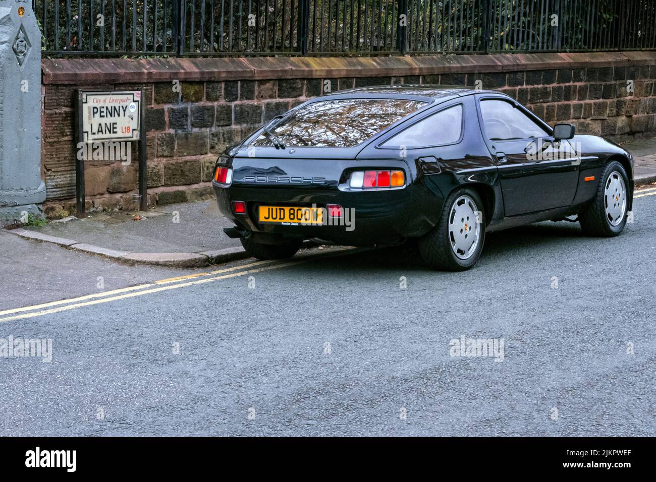 Ex George Harrison 1980 Porsche 928S phoyographed in Liverpool 20/11/2021 Stock Photo