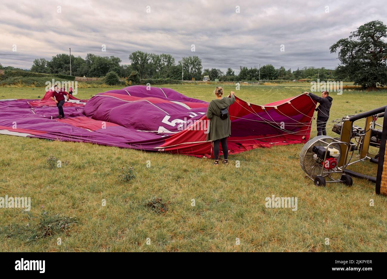 Hot air balloon ride over Bath Stock Photo Alamy