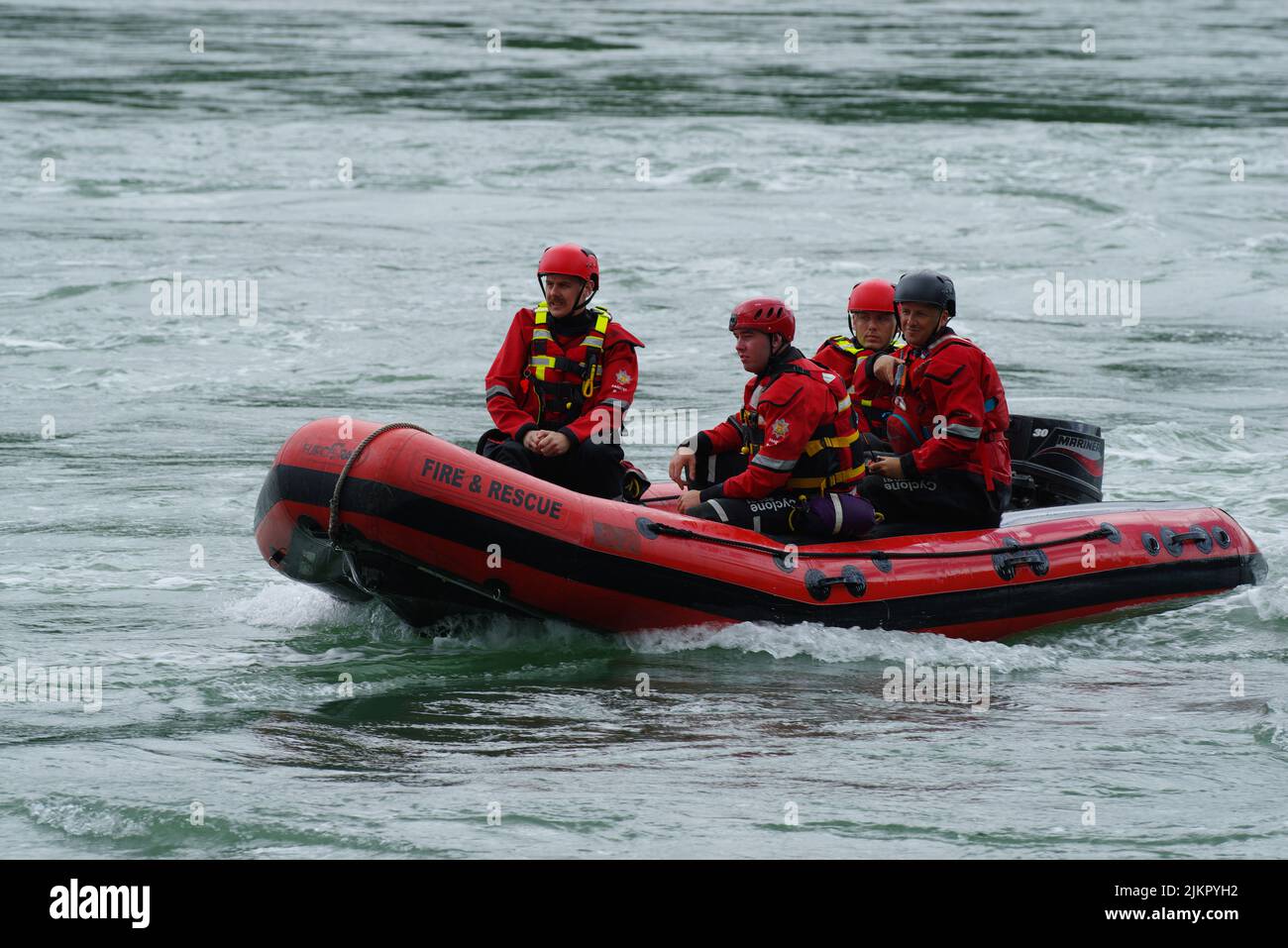 Emergency Crew, Boat Handling Training, Menai Strait, Anglesey, North
