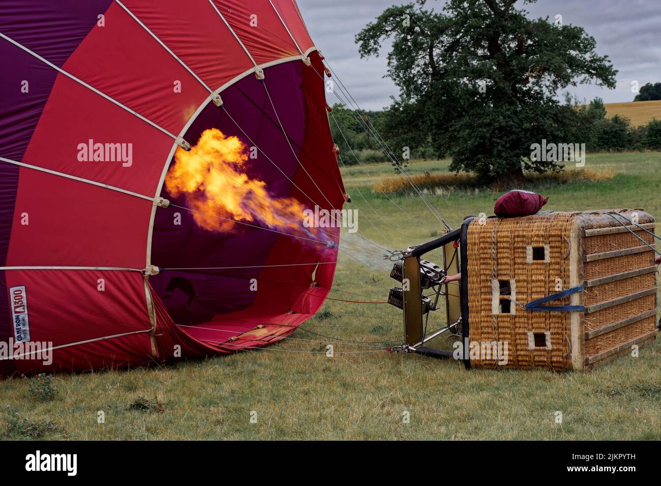 Hot air balloon ride over Bath Stock Photo Alamy