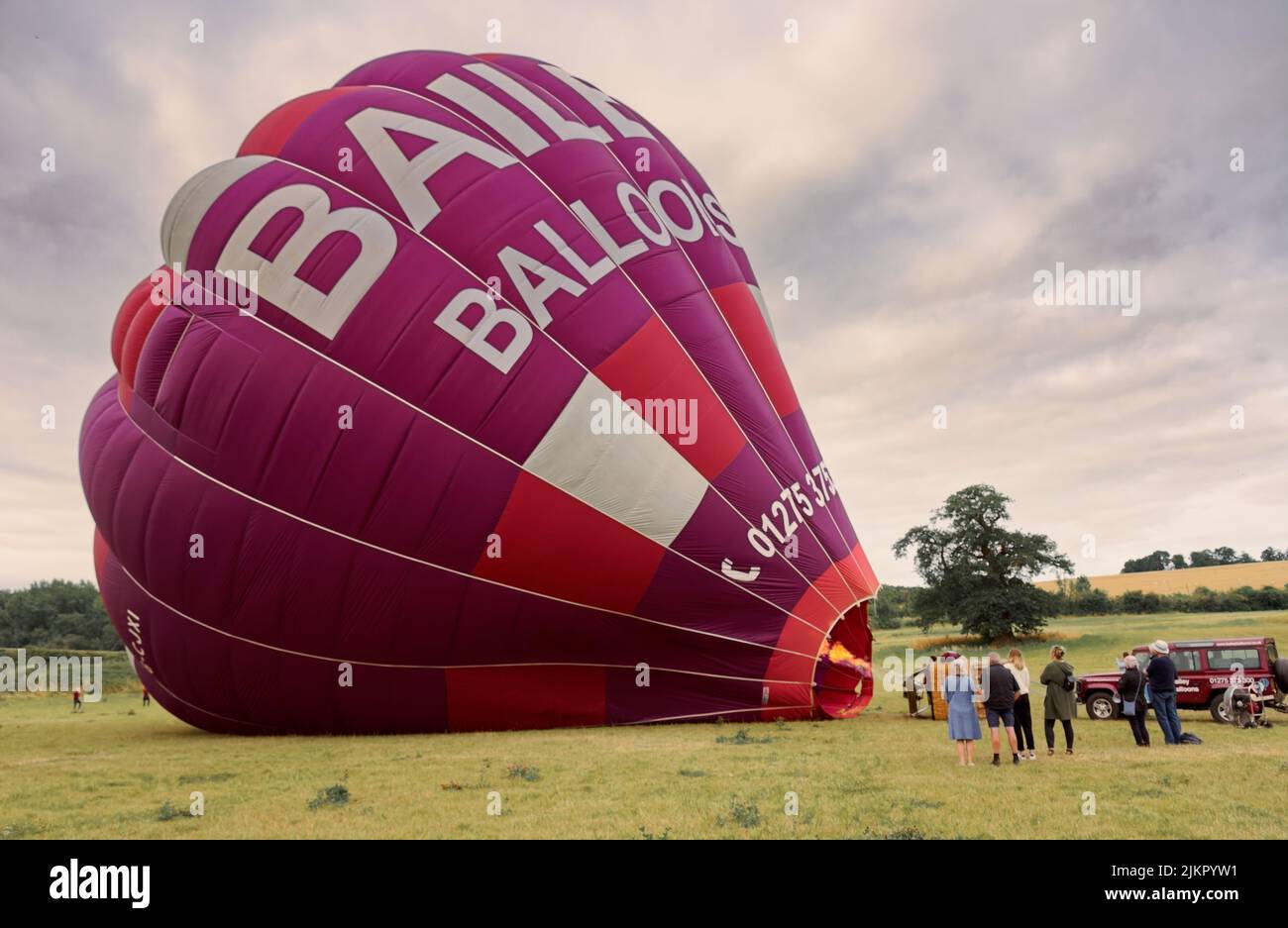 Hot air balloon ride over Bath Stock Photo Alamy