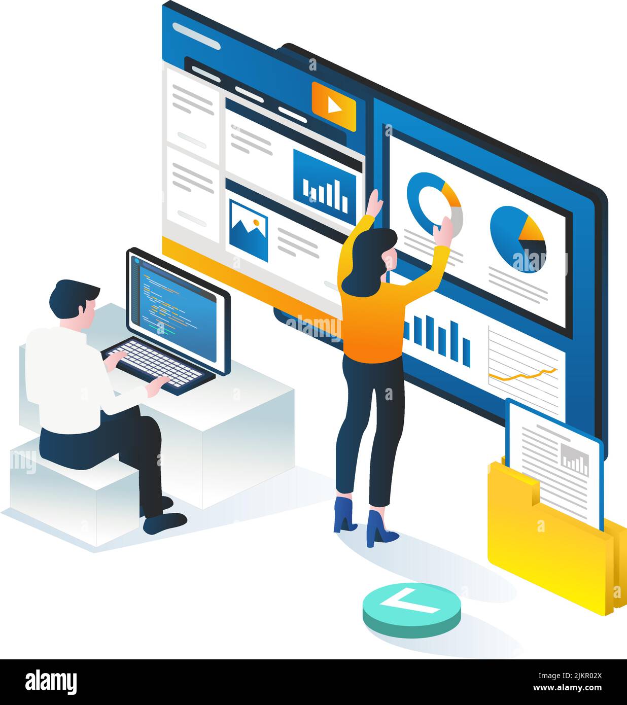 Compiling data stock vector images alamy