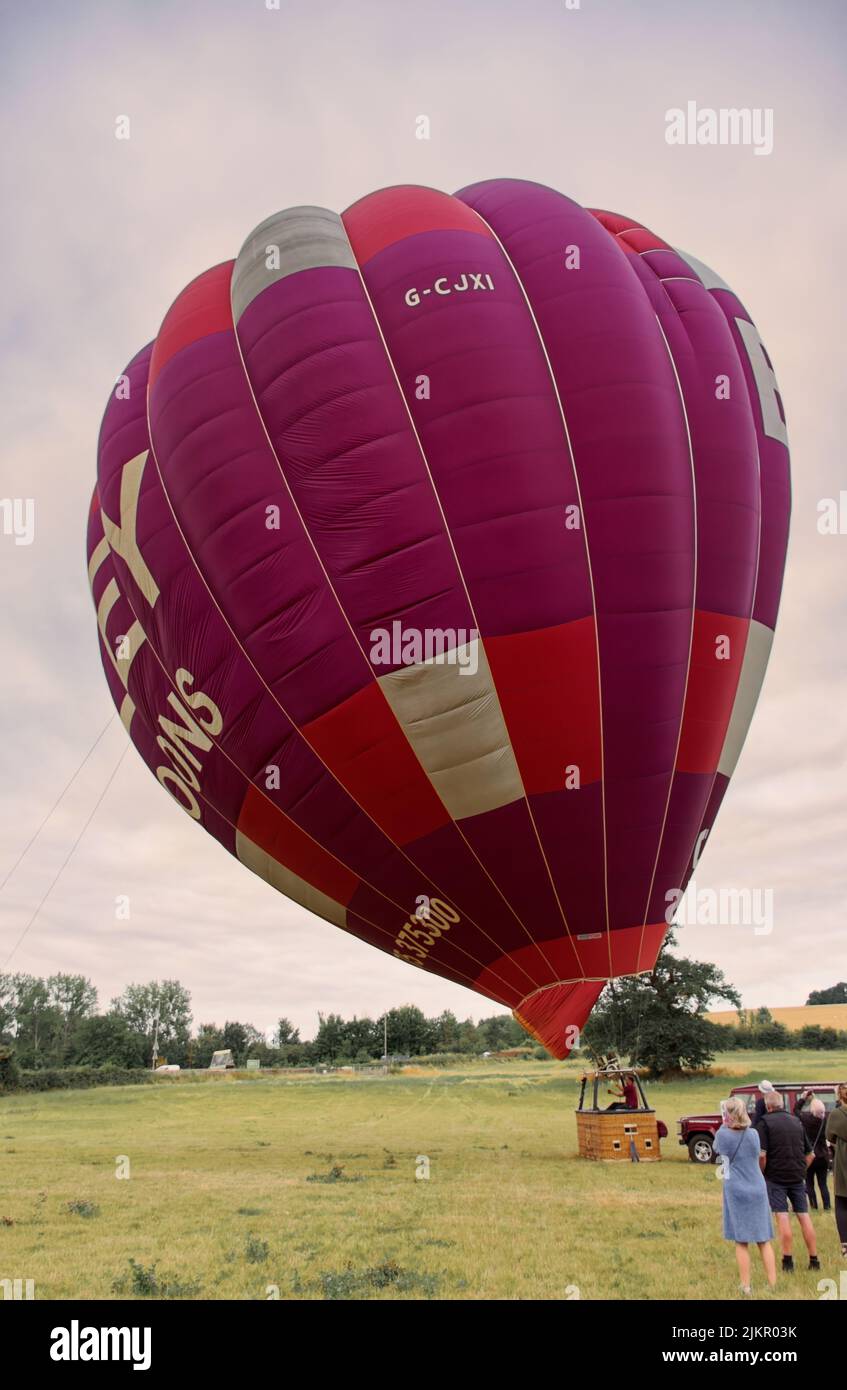 Hot air balloon ride over Bath Stock Photo Alamy