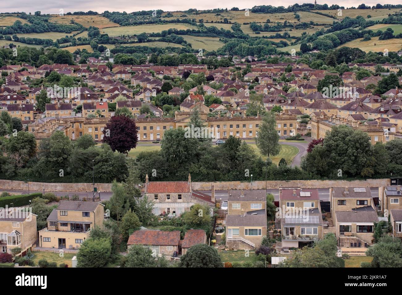 Hot air balloon ride over Bath Stock Photo Alamy