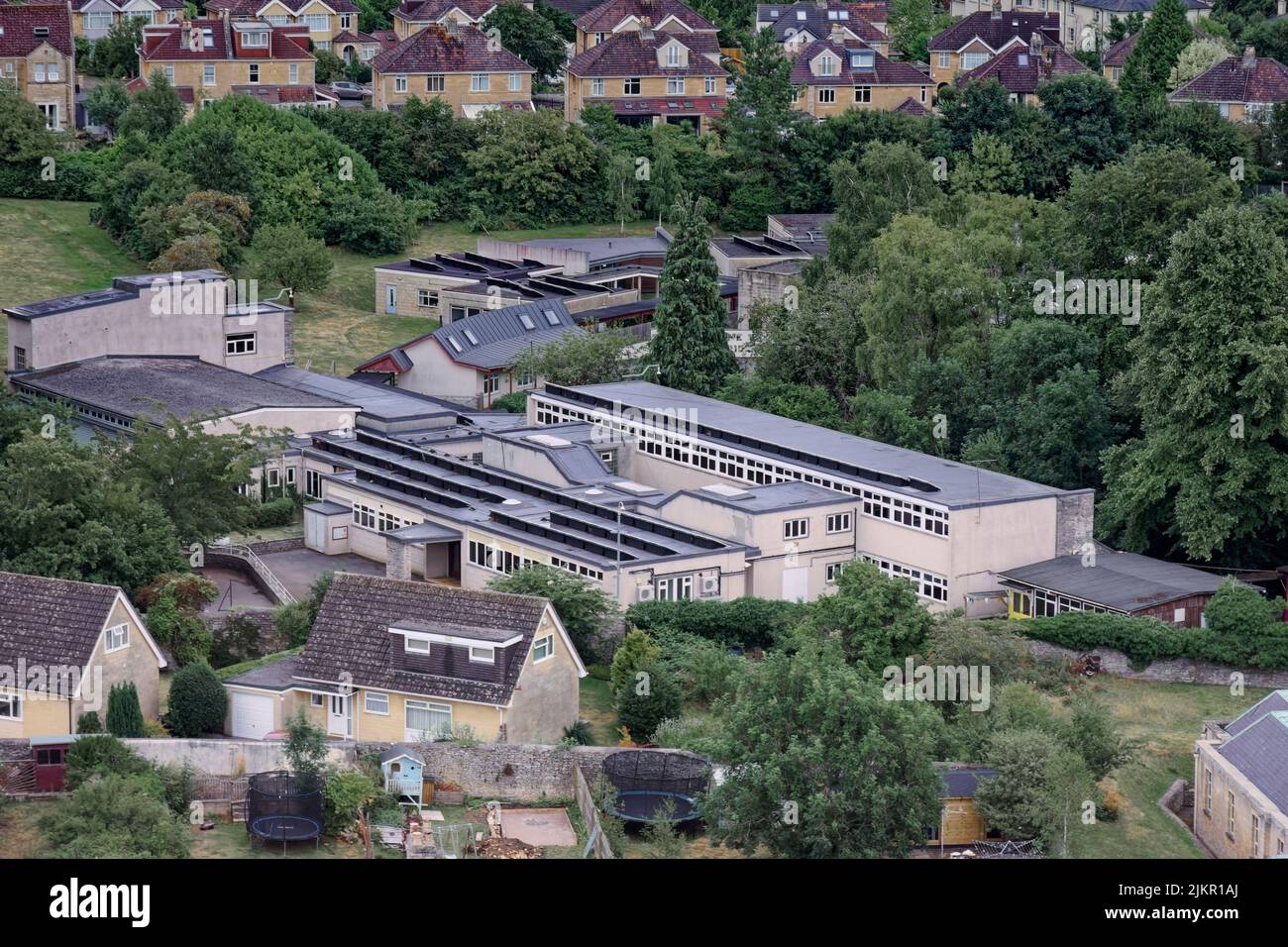 Hot air balloon ride over Bath Stock Photo Alamy