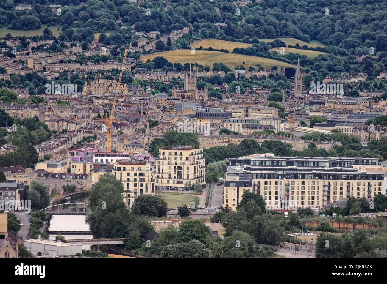 Hot air balloon ride over Bath Stock Photo Alamy