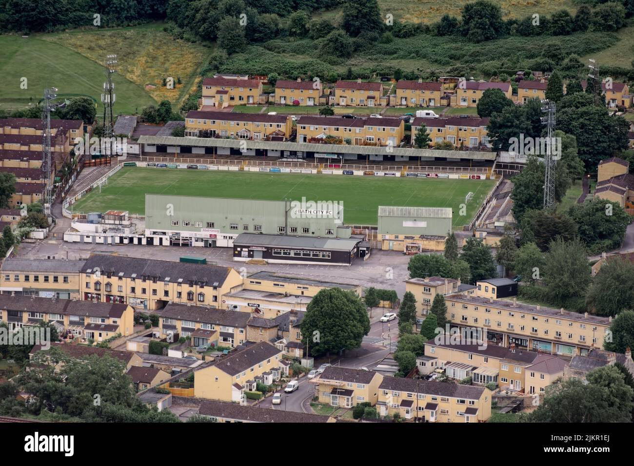 Hot air balloon ride over Bath Stock Photo Alamy